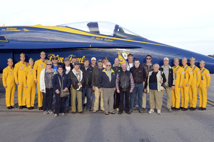 AIR VENTURES-Reisegruppe mit Blue Angels-Piloten in Pensacola